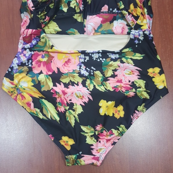 NEW Anthropologie Allihop Zinnia Plunge One-Piece - Picture 7 of 8